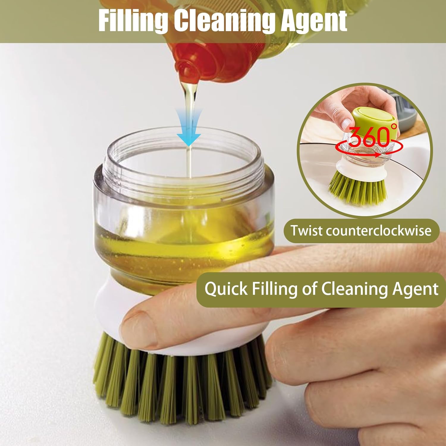 Soap Dispenser Dish Brush