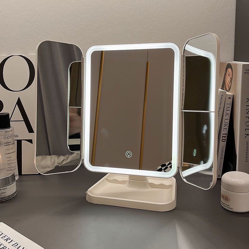 LED Makeup Mirror Desktop Foldable