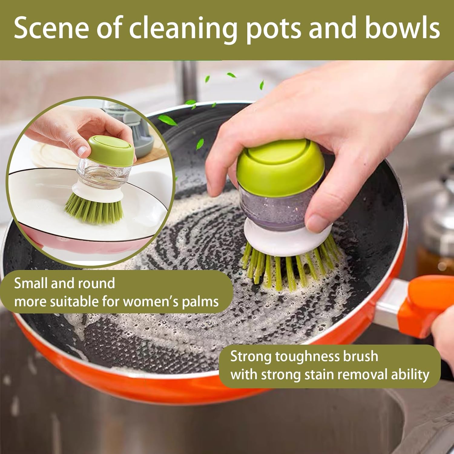 Soap Dispenser Dish Brush
