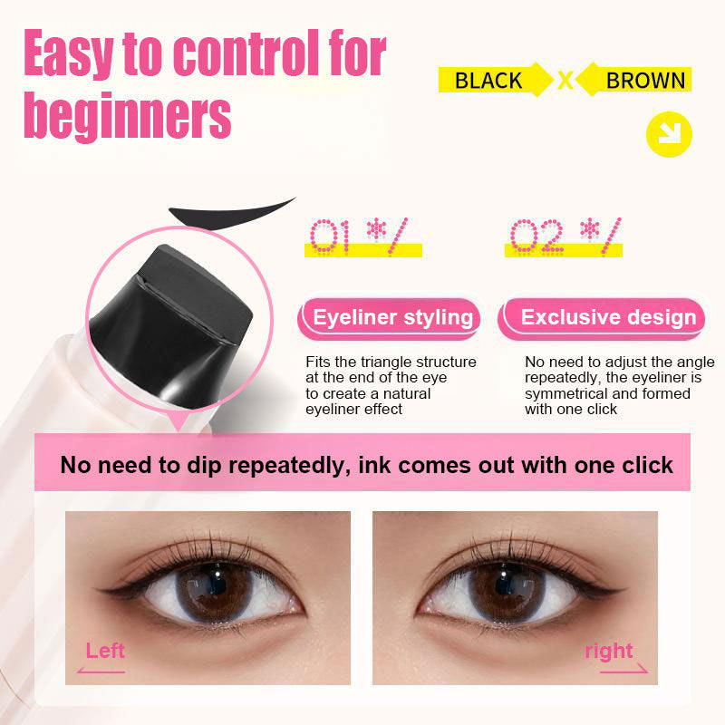 Waterproof Double-Ended Stamp Eyeliner