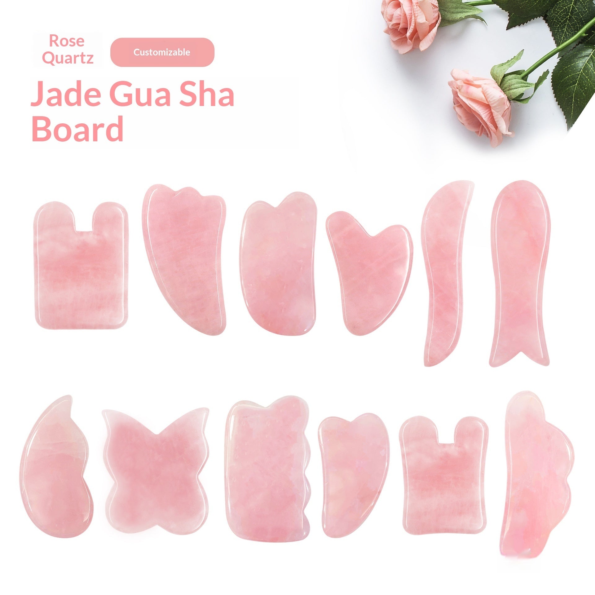 Jade & Rose Quartz Gua Sha